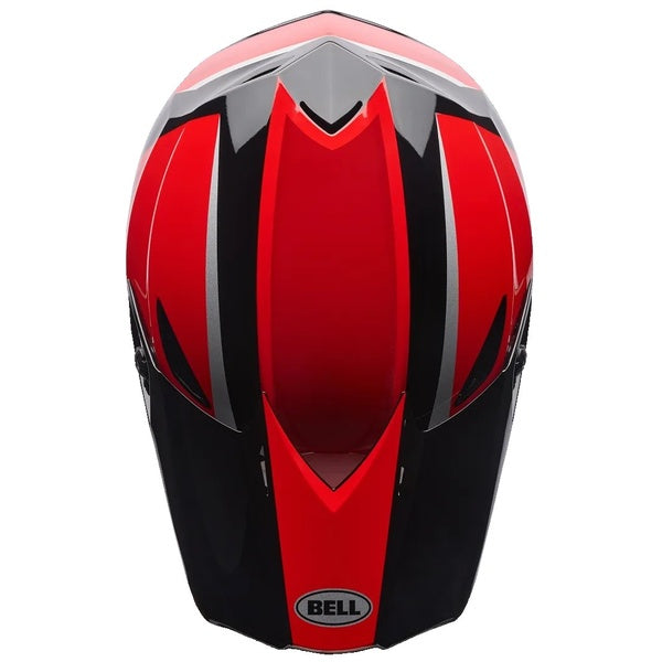 Casque de Motocross MX-10 MIPS Rouge/Noir de dessus