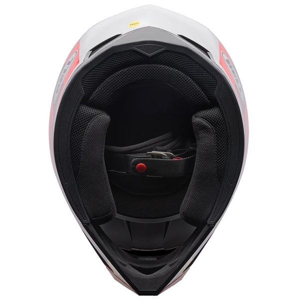 Casque de Motocross MX-10 MIPS Rouge/Noir de dessous