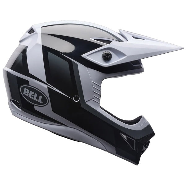 Casque de Motocross MX-10 MIPS Blanc/Noir de gauche