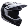 Casque de Motocross MX-10 MIPS Blanc/Noir incliné de face