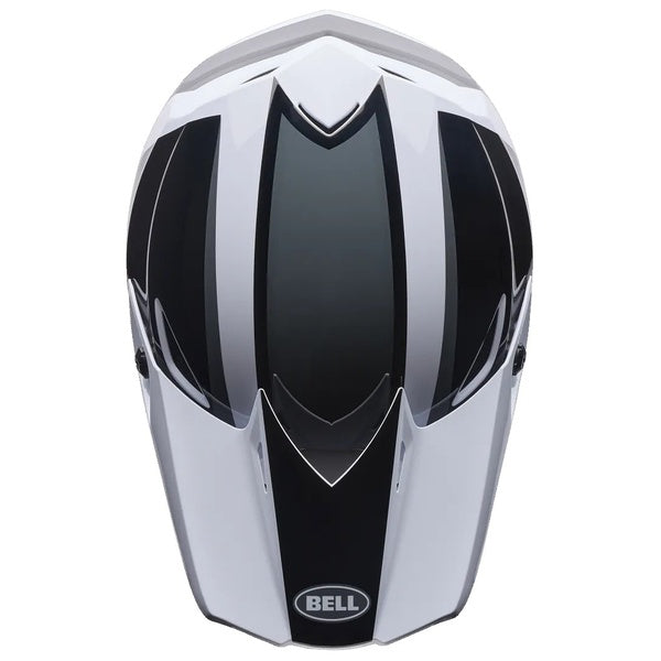 Casque de Motocross MX-10 MIPS Blanc/Noir de dessus