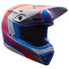 Casque de Motocross MX-10 MIPS Blanc/Bleu incliné de face