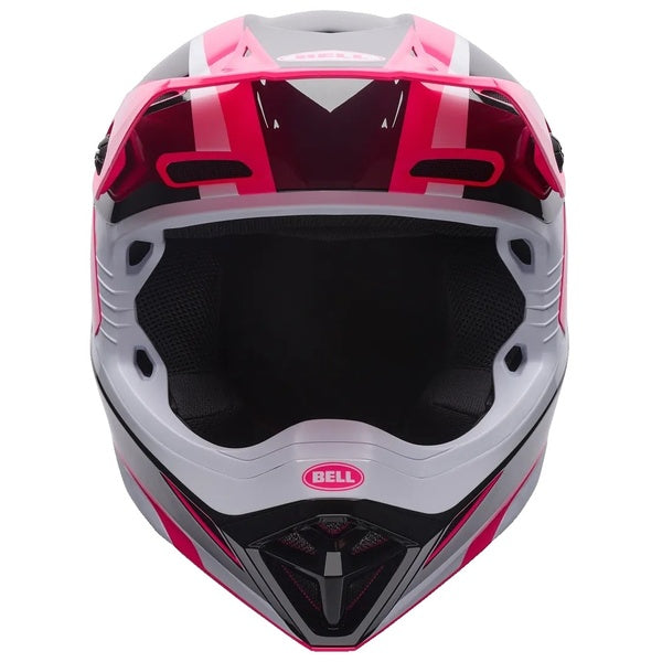 Casque de Motocross MX-10 Mips Junior Rose/Noir de face