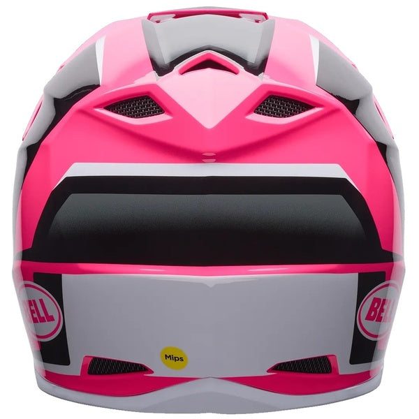 Casque de Motocross MX-10 Mips Junior Rose/Noir de dos