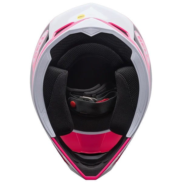 Casque de Motocross MX-10 Mips Junior Rose/Noir de dessous