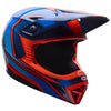 Casque de Motocross MX-10 Mips Junior Bleu/Orange incliné de face