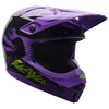 Casque de Motocross MX-10 Slayco Junior Édition Limitée Noir/Mauve incliné de face