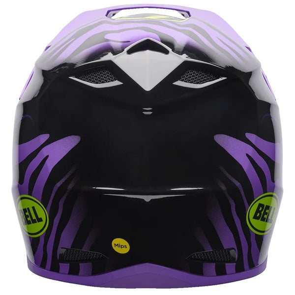 Casque de Motocross MX-10 Slayco Junior Édition Limitée Noir/Mauve de dos