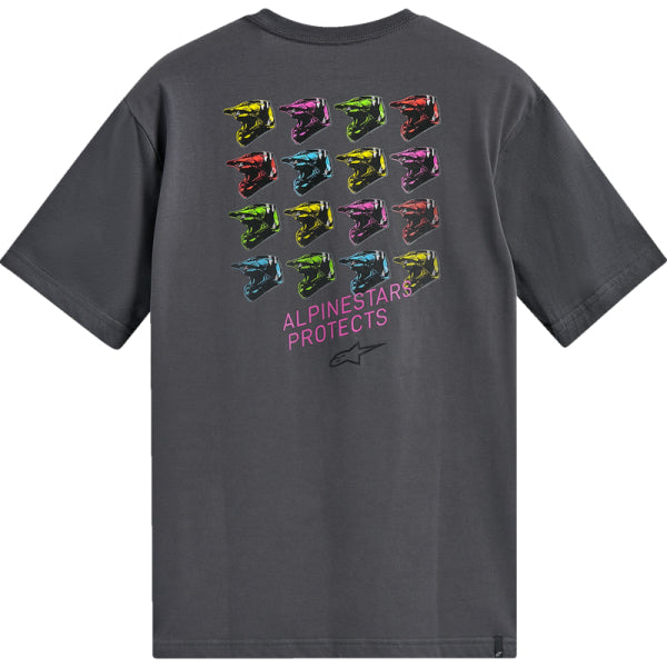 T-Shirt CSF Pop Helmet Alpinestars Gris, arrière