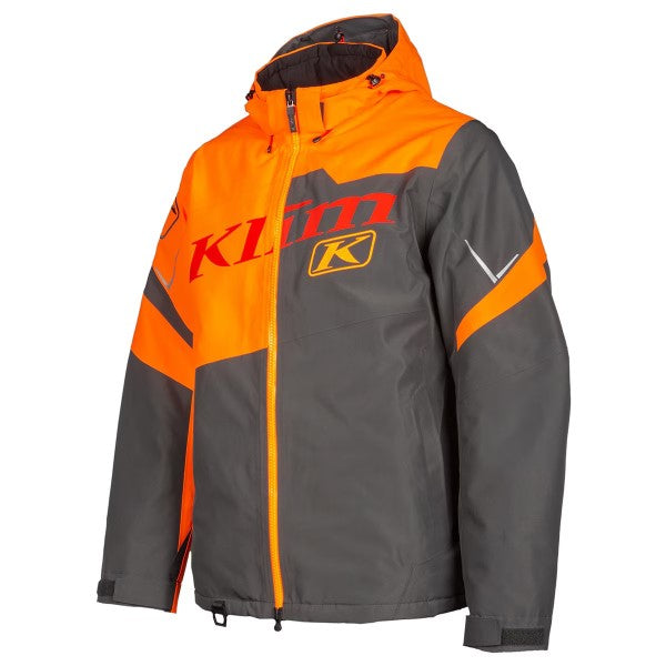 Manteau de Motoneige Instinct - Liquidation/Klim/Orange gris, de face