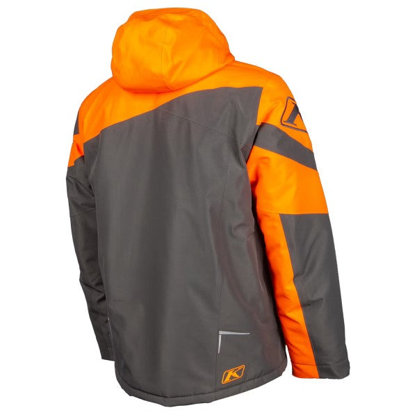 Manteau de Motoneige Instinct - Liquidation/Klim/Orange gris, de dos