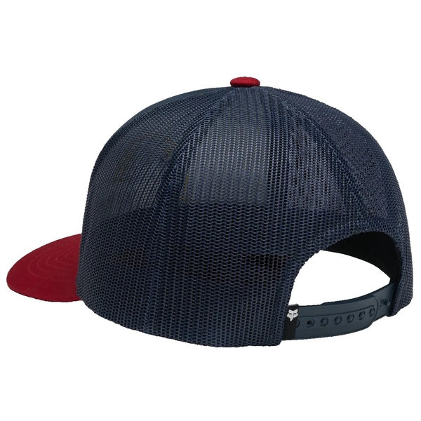 Casquette Crest Trucker Bleu/Rouge de dos