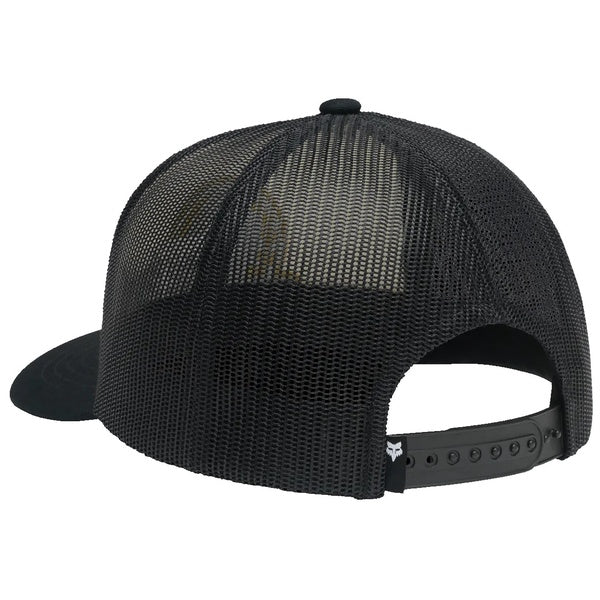 Casquette Crest Trucker Blanc/Noir de dos