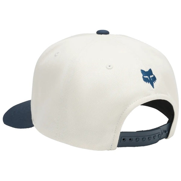 Casquette Snapback Warped Blanc de dos