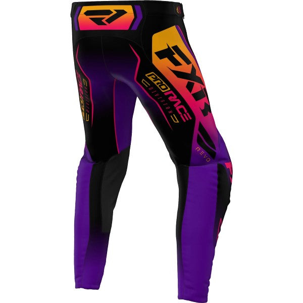 Pantalon de Motocross Revo Alpha Noir/Mauve de dos