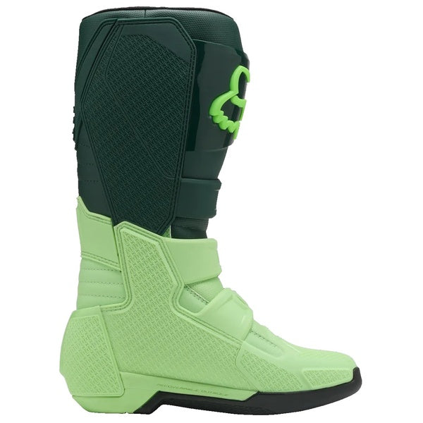 Bottes de Motocross Comp Vert paire de gauche