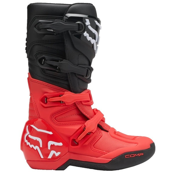 Bottes de Motocross Comp Junior Rouge/Noir paire de droite