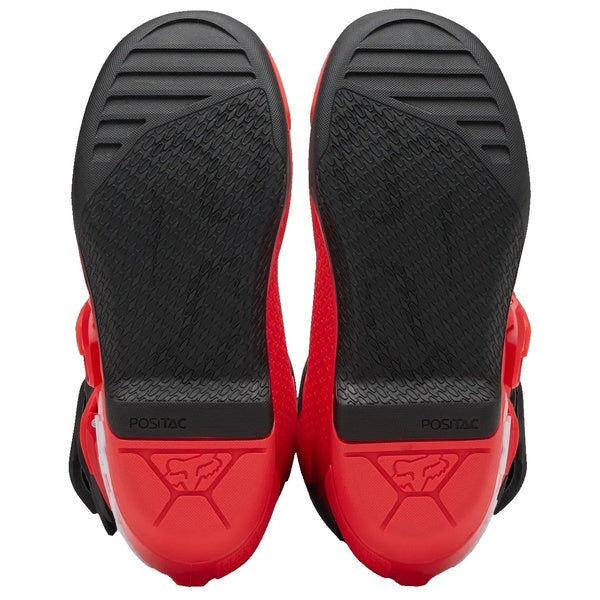 Bottes de Motocross Comp Junior Rouge/Noir en paire de dessous
