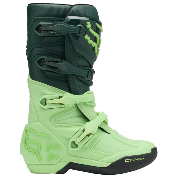 Bottes de Motocross Comp Junior Vert paire de droite