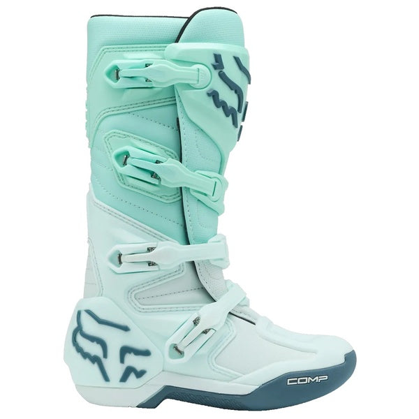 Bottes de Motocross Comp Femme Bleu Clair paire de droite