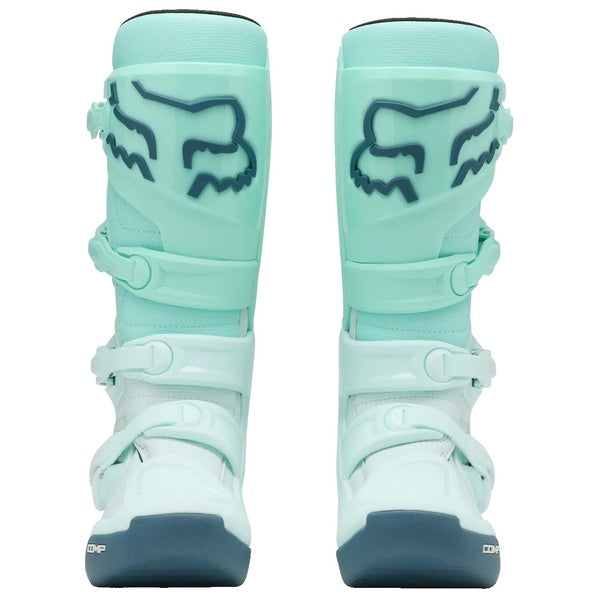 Bottes de Motocross Comp Femme Bleu Clair en paire de face