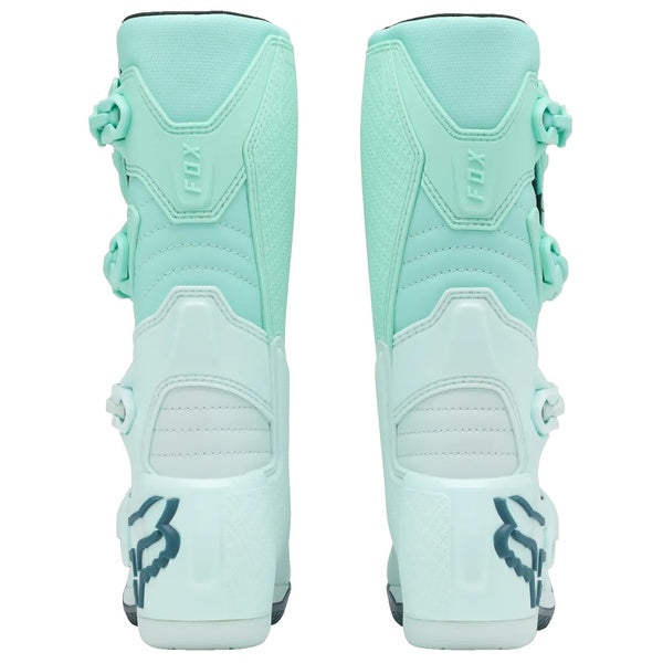 Bottes de Motocross Comp Femme Bleu Clair en paire de dos