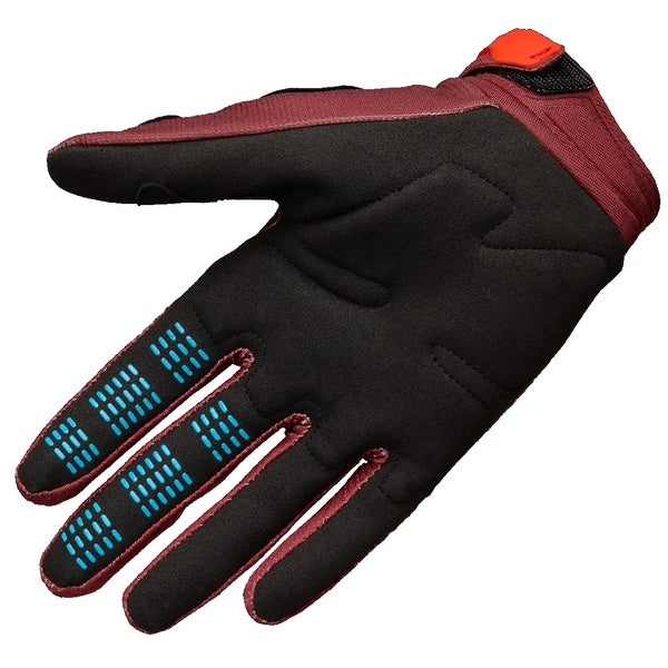 Gants de Motocross 180 Raid Rouge/Bleu intérieur