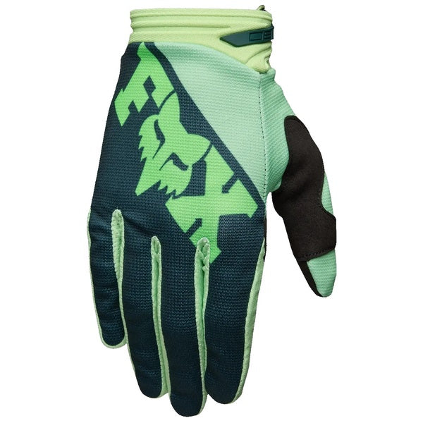 Gants de Motocross 180 Raid Vert/Bleu extérieur