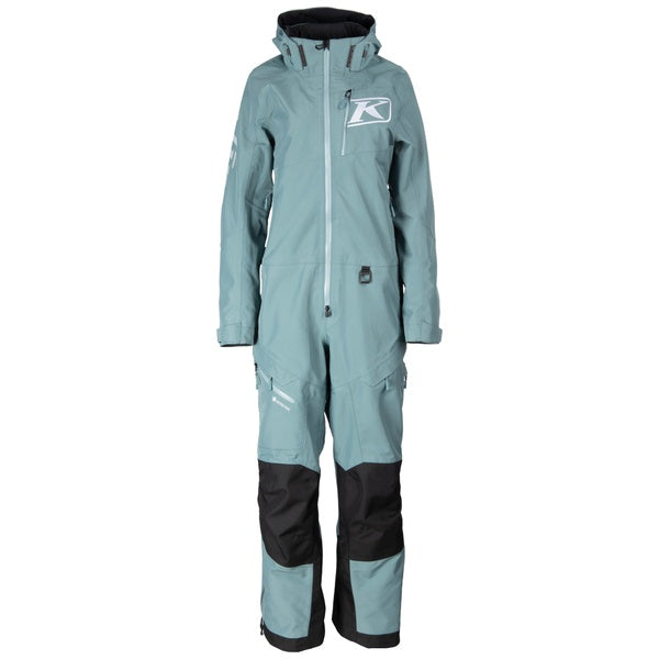 Ensemble de Motoneige Shredsa Femme non Isolé Bleu clair, de face