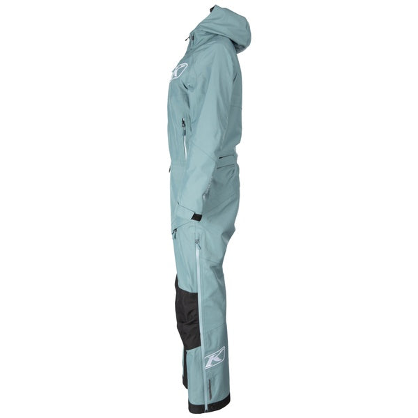 Ensemble de Motoneige Shredsa Femme non Isolé Bleu clair, de côté