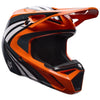 Casque de Motocross V1 Draft Junior Orange/Noir incliné de face