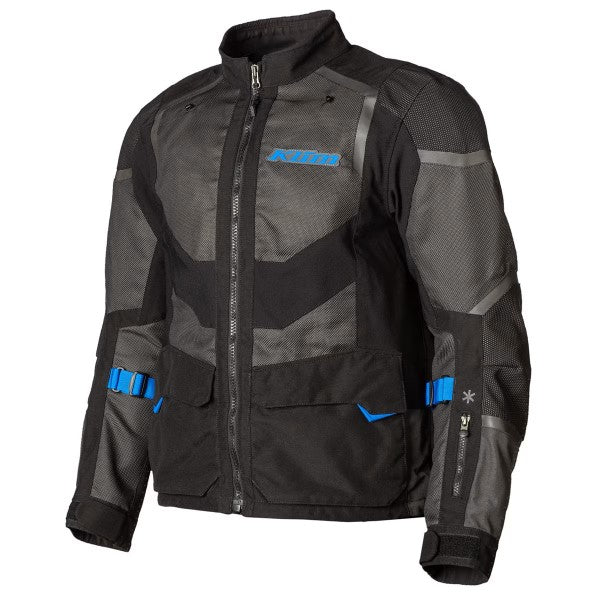 Manteau de Moto Baja S4 Noir Bleu, de face