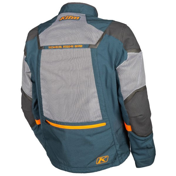 Manteau de Moto Baja S4 Bleu Orange, de dos