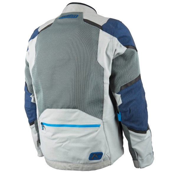 Manteau de Moto Baja S4 Gris Bleu, de dos