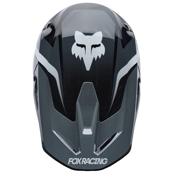 Casque de Motocross V1 Frame Noir/Gris de dessus