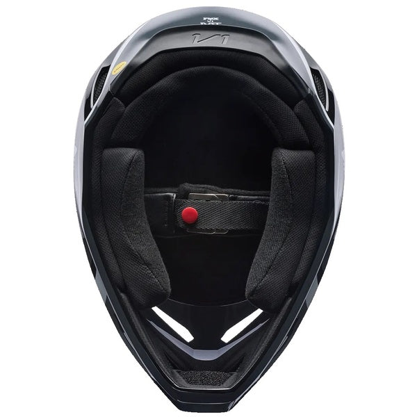 Casque de Motocross V1 Frame Noir/Gris de dessous