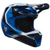 Casque de Motocross V1 Frame Bleu/Noir incliné de face