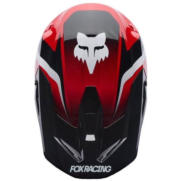 Casque de Motocross V1 Frame Junior Rouge/Noir de dessus