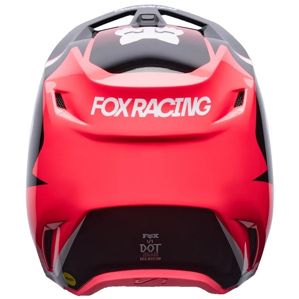 Casque de Motocross V1 Frame Rose Clair de dos