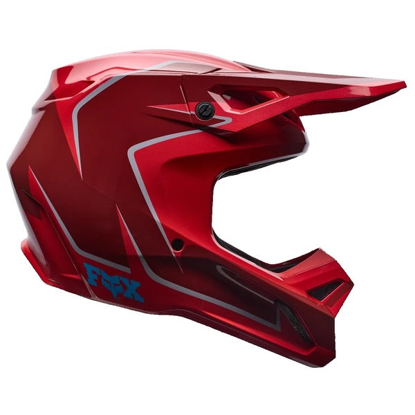 Casque de Motocross V1 Raid Junior Rouge de gauche