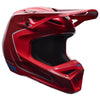 Casque de Motocross V1 Raid Rouge incliné de face