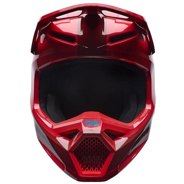 Casque de Motocross V1 Raid Junior Rouge de face