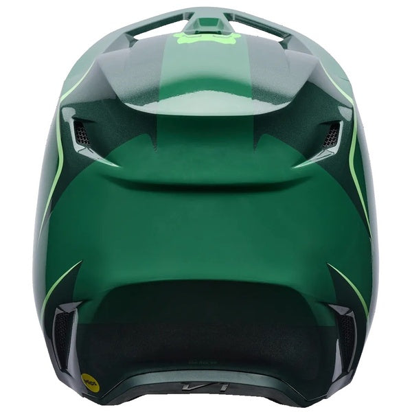 Casque de Motocross V1 Raid Vert de dos