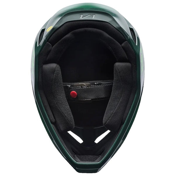 Casque de Motocross V1 Raid Vert de dessous