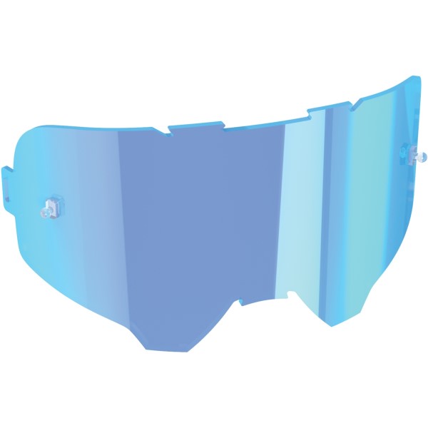 Lentilles de Lunette de Motocross Velocity Iriz Bleu de face