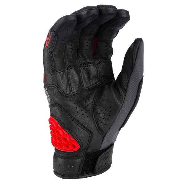 Gants de Moto Baja S4 Gris Rouge, paume