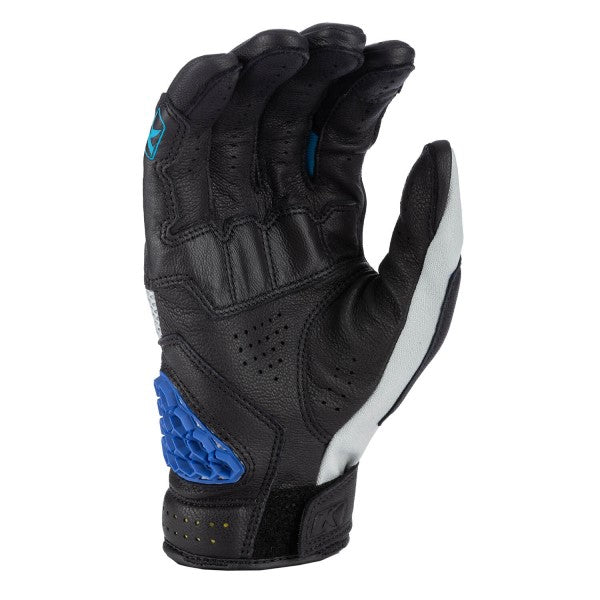 Gants de Moto Baja S4 Gris Bleu, Paume