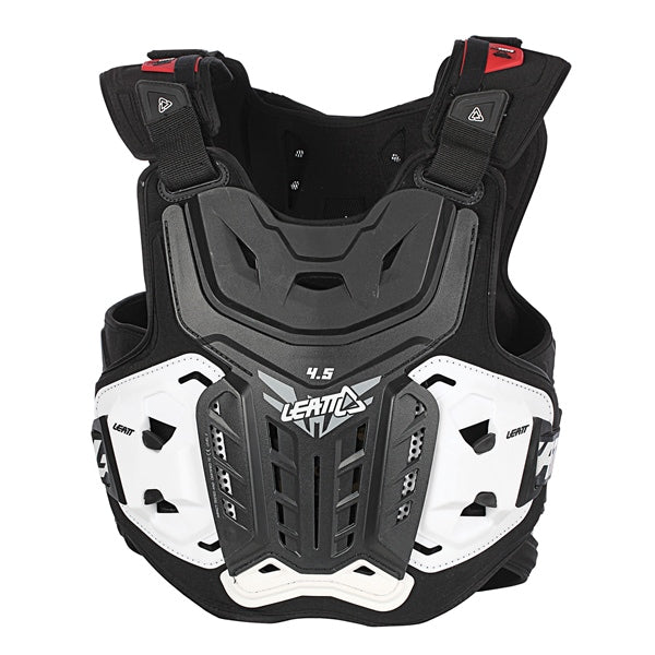 Plastron de Motocross 4.5 Noir de face