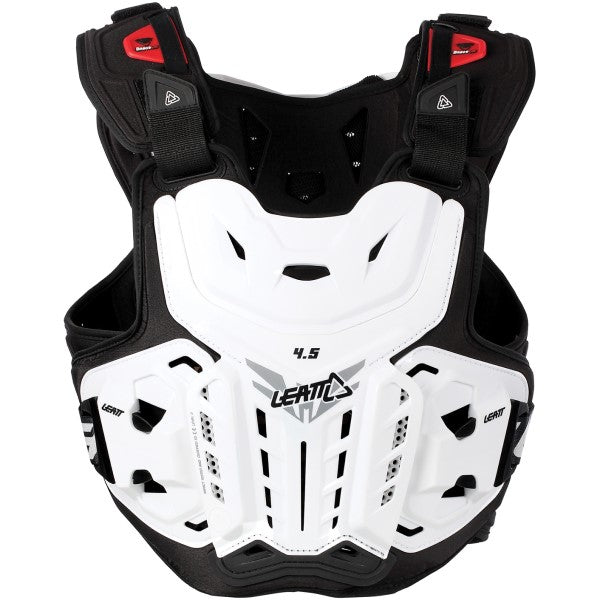 Plastron de Motocross 4.5 Blanc de face