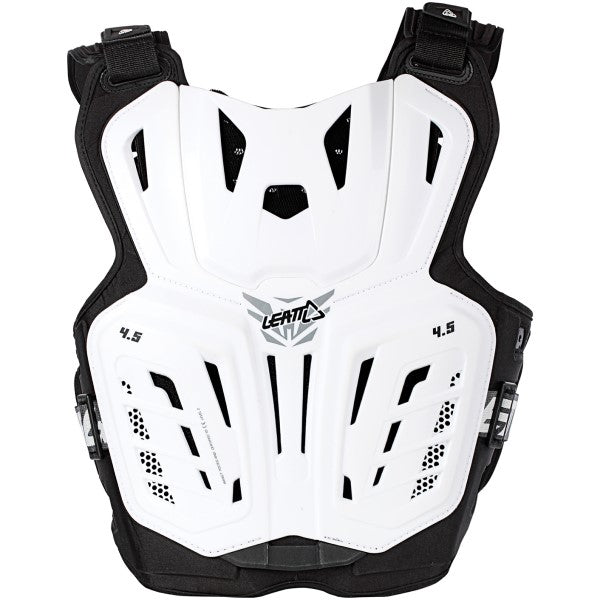 Plastron de Motocross 4.5 Blanc de dos